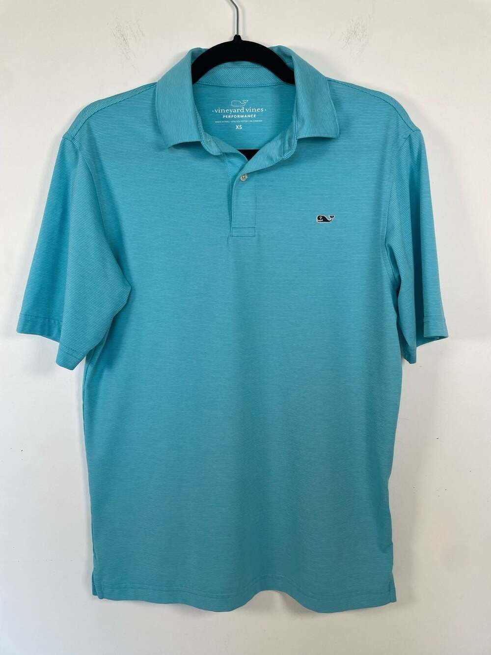 Vineyard Vines Men's Bradley Stripe Sankaty Performance Polo Ocean Breeze XS